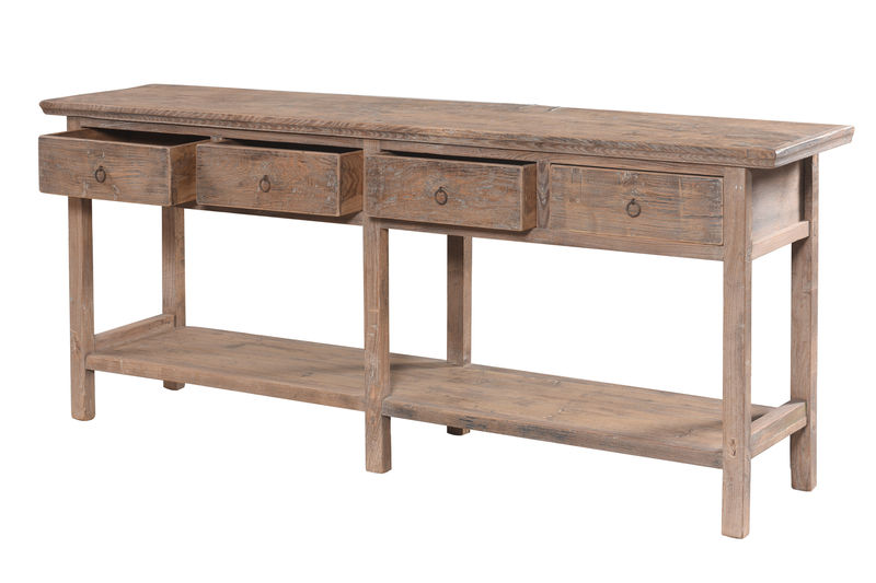 FUBR047 Консоль Potboard Vintage в натуральной отделке ijlbrown  - Вид №2