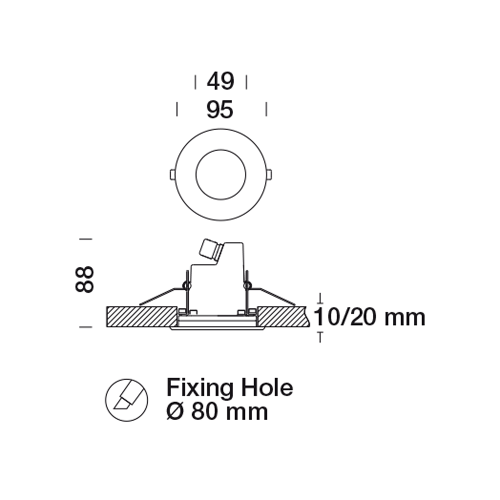 8430961 Встраиваемый в потолок светильник Platek MICRO Incasso soffitto  MICRO Plafoniera Ceiling recessed - LED 4000K 12°  - Вид №3