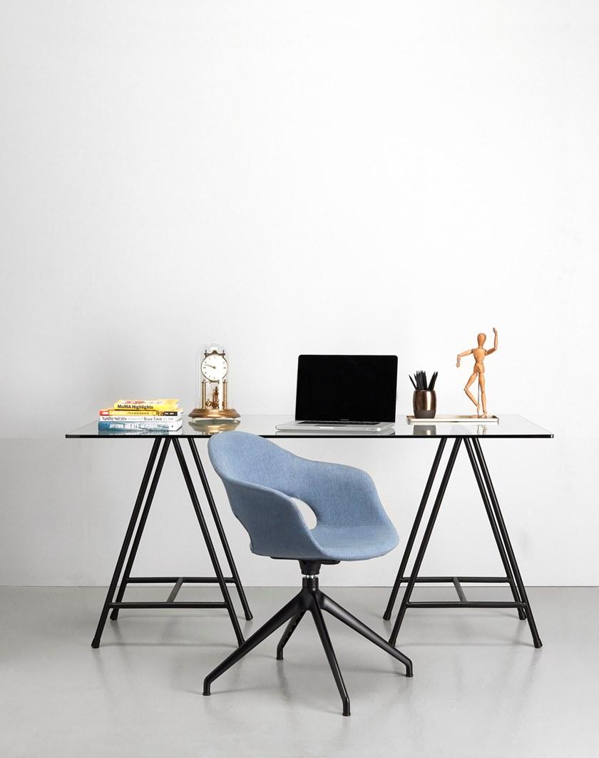 SCAB DESIGN Стул на козелке из ткани с подлокотниками Lady b sun-id-1415768 - Вид №3