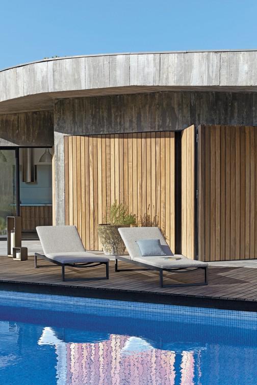 MNST73 Шезлонг лава дымчатый лотос Manutti Liner - Вид №5