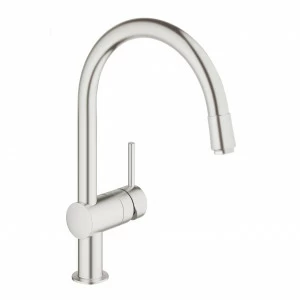 Смеситель для кухни GROHE Minta с выдвижным C-изливом, хром (32918DC0)