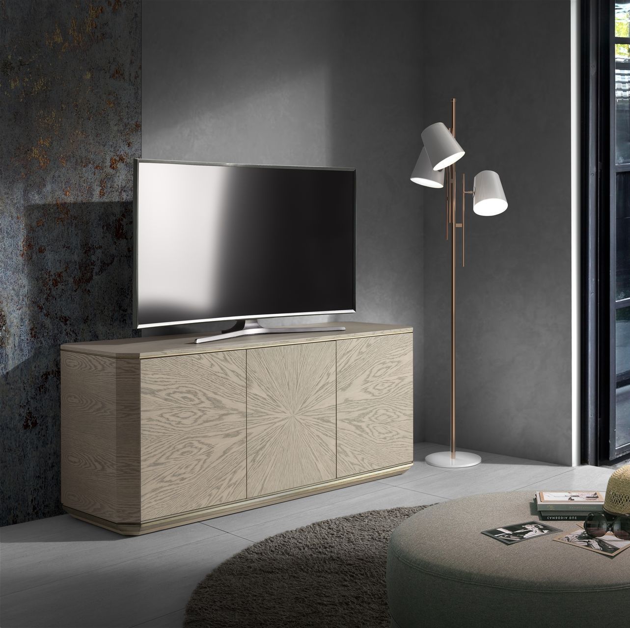 Деревянный шкаф для телевизора с распашными дверцами Hurtado Evolution ARCH-00137172 - Вид №5