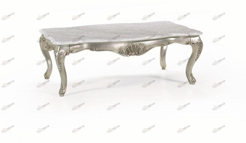 Прямоугольный журнальный столик со столешницей из каррарского мрамора 35th anniversary 876-m Santreyd