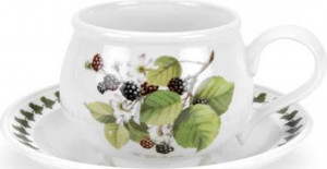 10571688 Portmeirion Чашка для завтрака с блюдцем Portmeirion "Помона.Ежевика" 270мл Фаянс