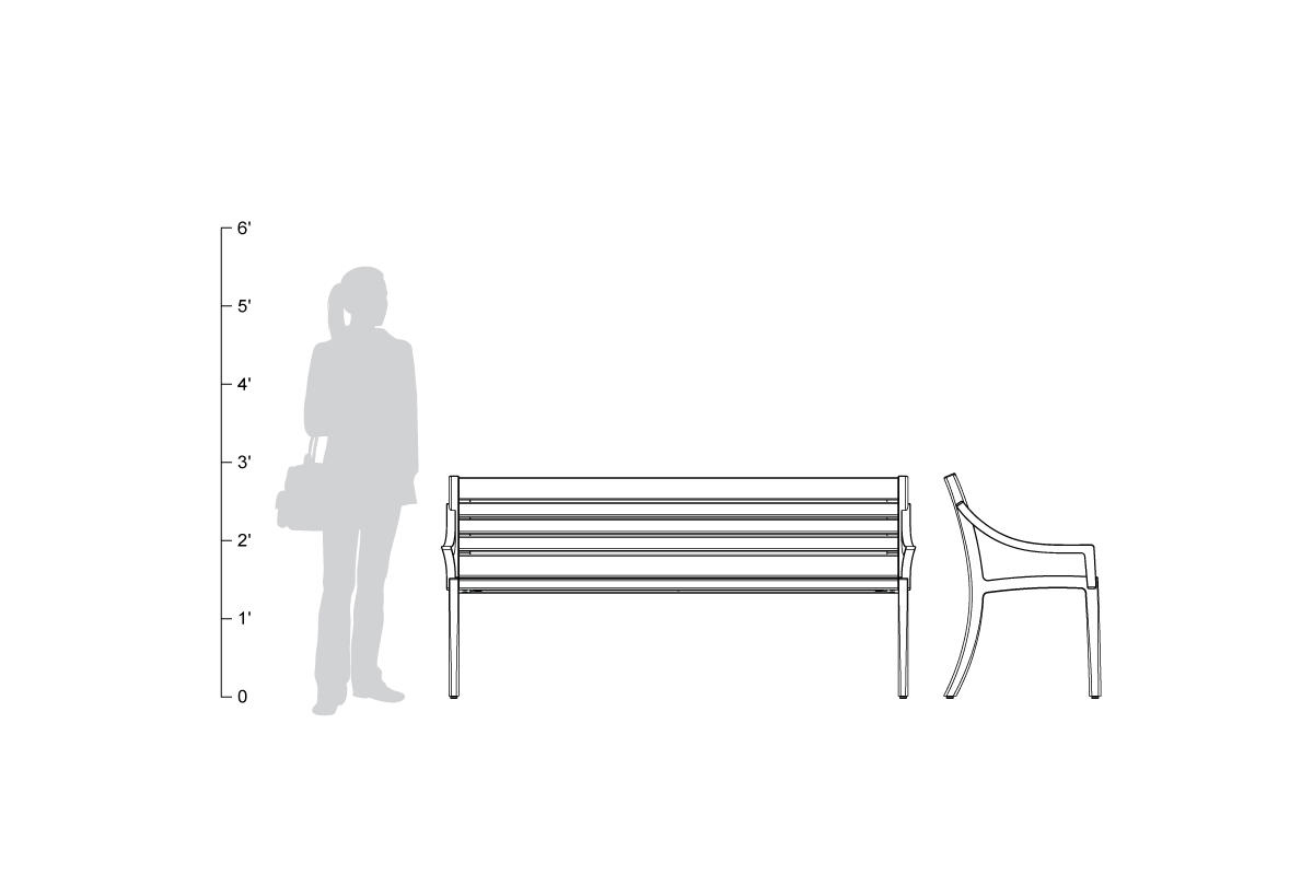 FSRT26 Скамья Кордия  Forms-surfaces  - Вид №16