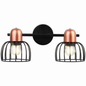 Спот настенный черный на 2 лампы Rivoli Adro 7016-702 RIVOLI ADRO 00-3926709 Черный