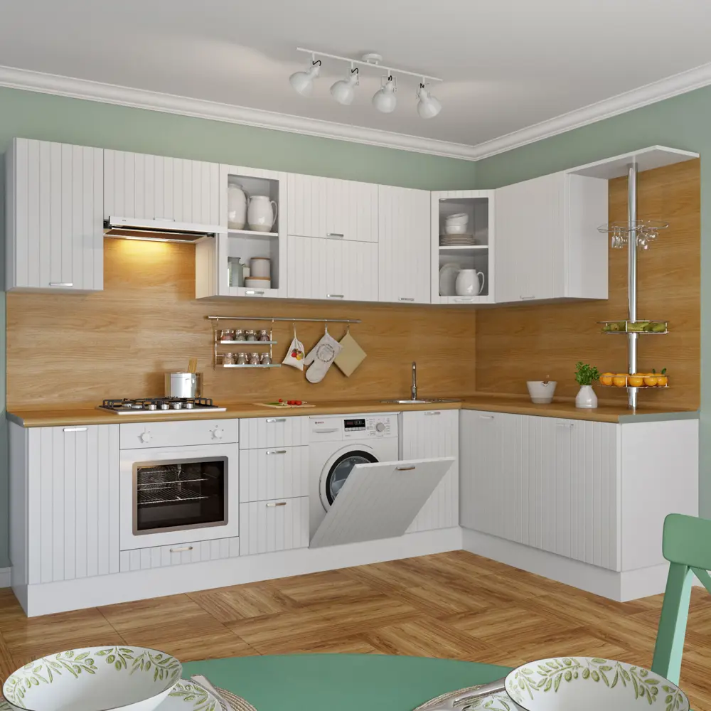 Дверь для шкафа Delinia «Фенс белый» 80x35 см, МДФ, цвет белый 18179580 STLM-2205113 Фэнс белый - Вид №2