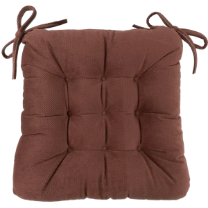 Подушка для стула Linen Way Грид 40x6x36 см полиэстер коричневый 82745310 STLM-2114524