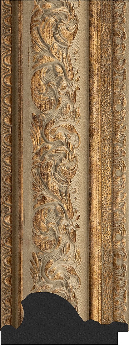 BY 7384 Зеркало в багетной раме - виньетка античная бронза 109 mm EVOFORM Octagon - Вид №3