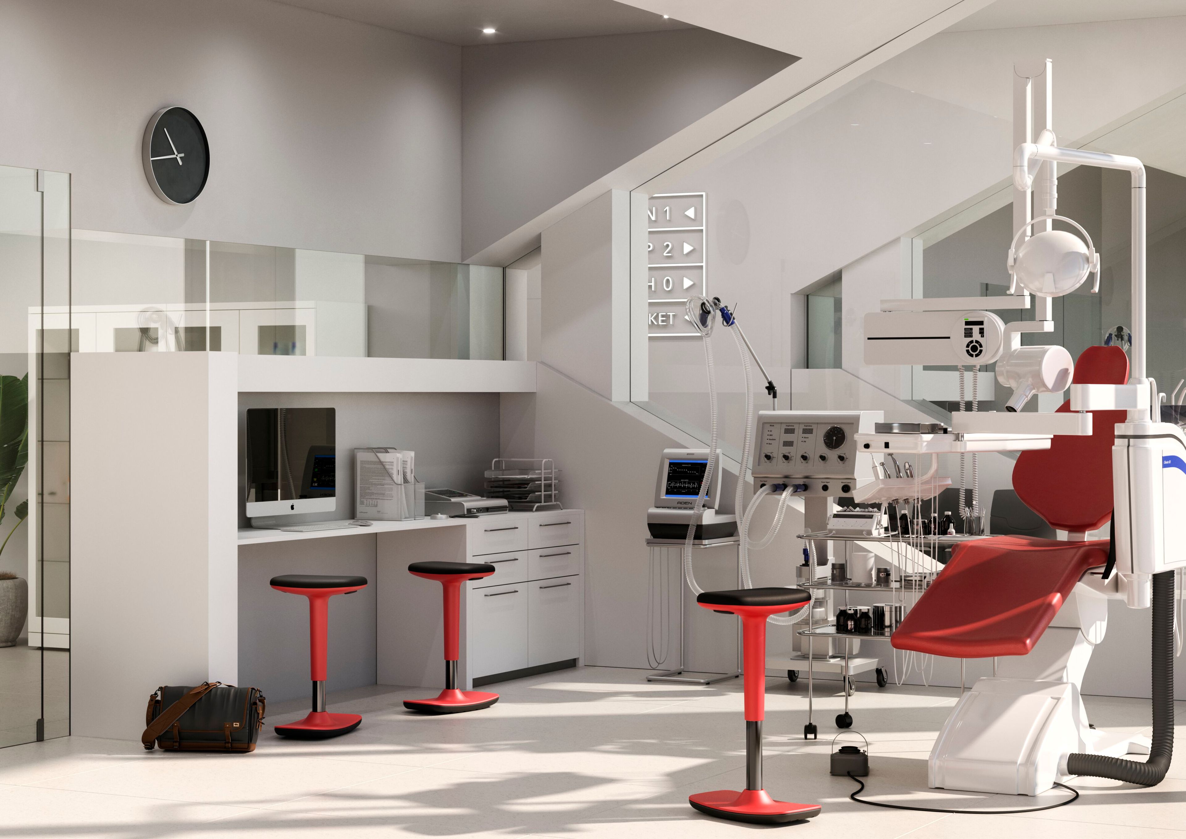 Полиуретановый наклонный офисный стул Leyform TWIST-TECH ARCH-00032196 - Вид №3