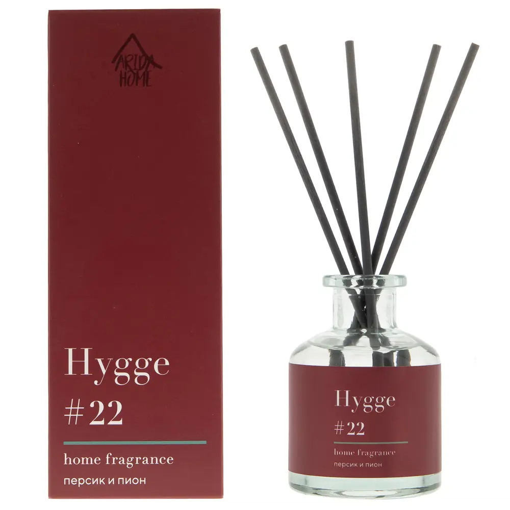 Аромадиффузор ARIDA HOME Hygge 22 с ароматом персика и пиона 88950271 STLM-1434669