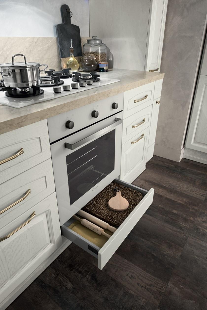 Febal Casa Линейная деревянная кухня с ручками sun-id-1466062 - Вид №3