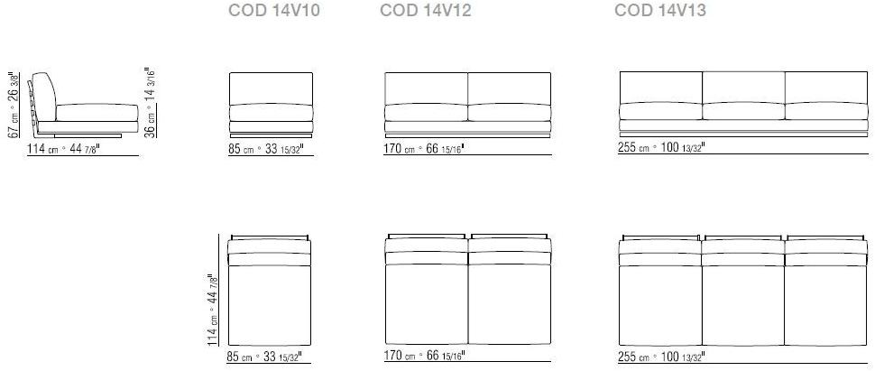 Flexform Модульный тканевый диван Cestone sun-id-1396575 - Вид №9