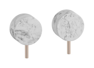 Встроенный смеситель для душа на 2 отверстия на 1 потребителя. WE ARE IB mr400rs_1 Rose Gold Marmo