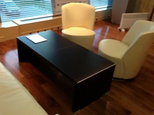 IFT Низкий прямоугольный кожаный журнальный столик Electa