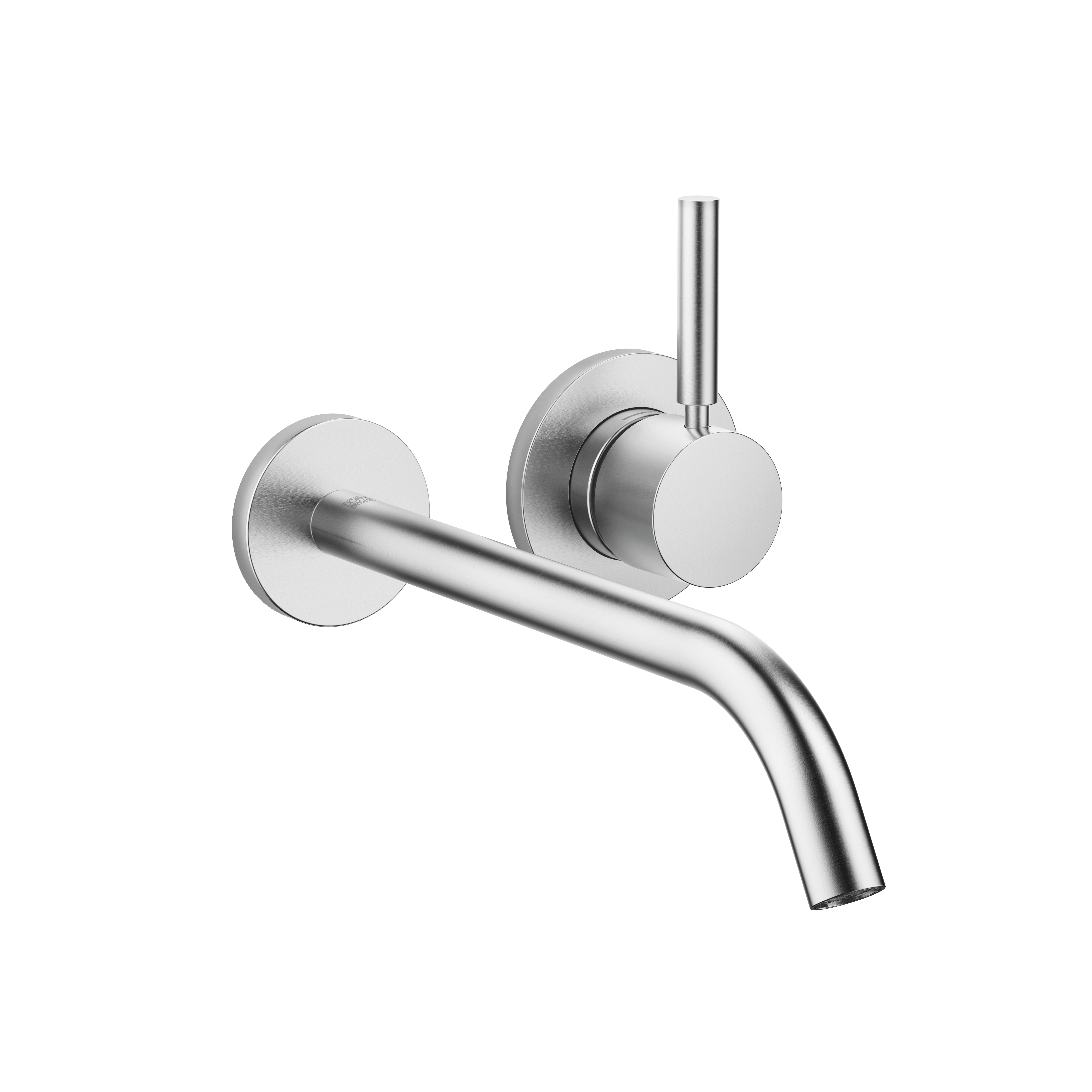 МЕТА Смеситель для раковины, однорычажный, настенный, без донного клапана - Матовый Хром 36861660-93 DornBracht 