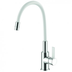 35-10L KLIO white  Смеситель для кухни белый ARGO kran