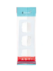 ASTI Рамка 3-ая горизонтальная б/вст белая