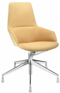 arper 5-спицевое вращающееся кожаное офисное кресло с подлокотниками Aston