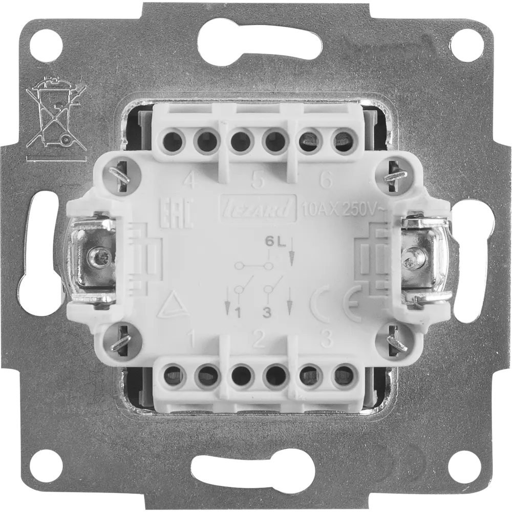 Выключатель LEZARD Vesna с подсветкой, кремовый 84410731 STLM-1573570 - Вид №2
