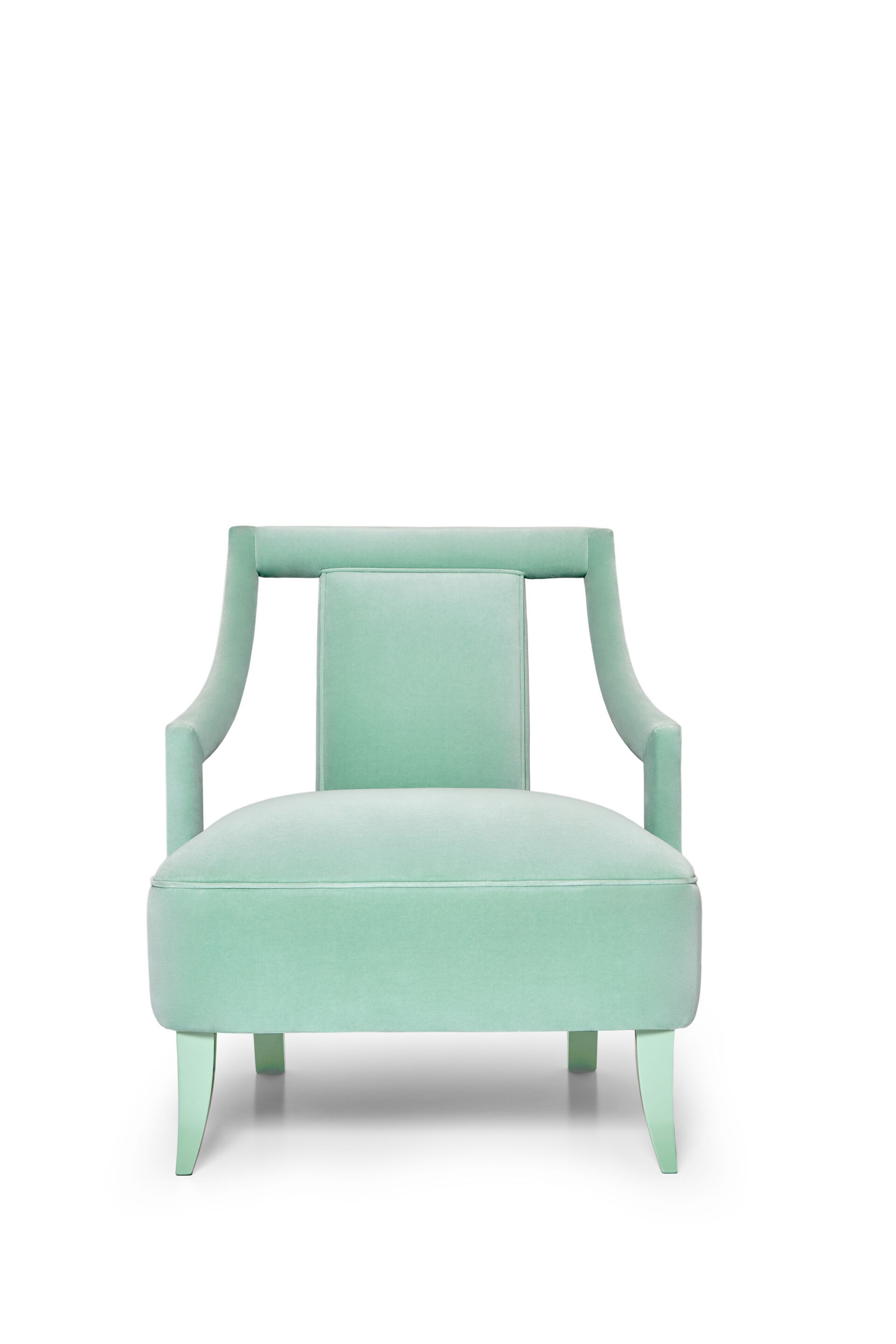 Бархатное кресло с подлокотниками Munna Corset ARCH-00066847 - Вид №9