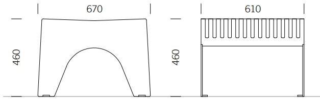 BENKERT BANKE Скамья из нержавеющей стали без спинки Chalidor sun-id-1356288 - Вид №1