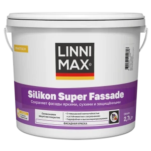 Краска фасадная Linnimax Silikon SF матовая цвет прозрачный база C 2.7 л
