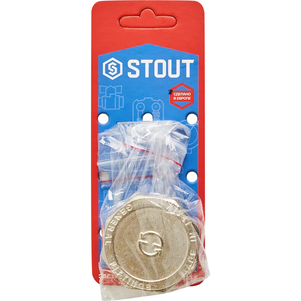 Заглушка Stout 1 1/4" ВР мм никелированная латунь 82239028 STLM-2173580  - Вид №2
