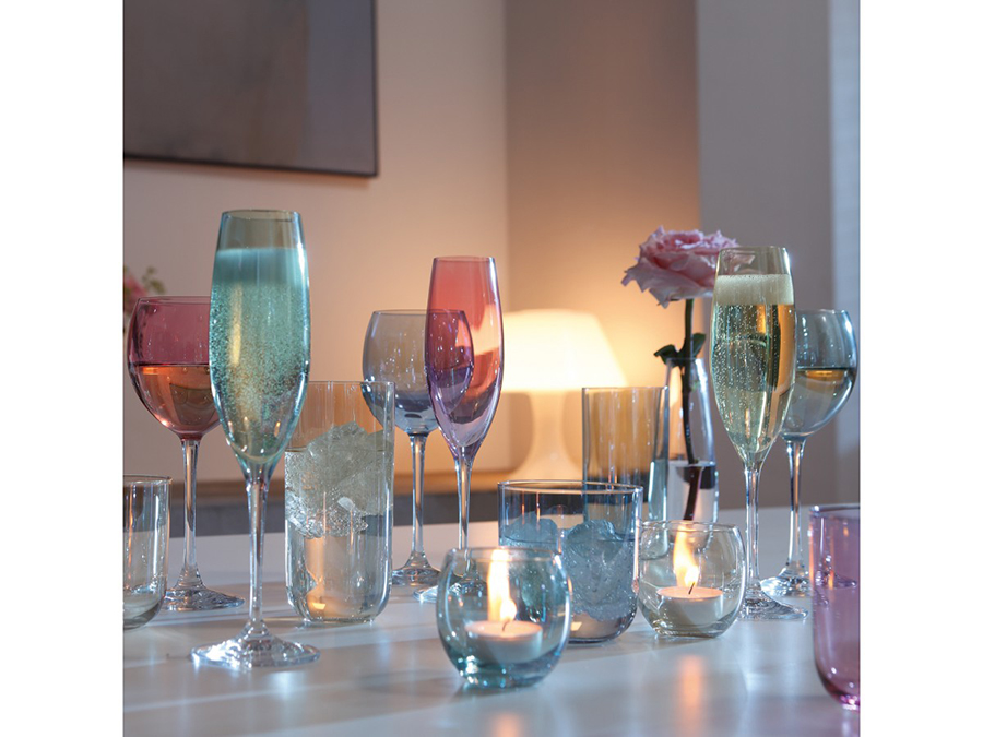 G978-08-294 Набор бокалов для шампанского polka, 225 мл, пастельный, 4 шт. LSA International  - Вид №1