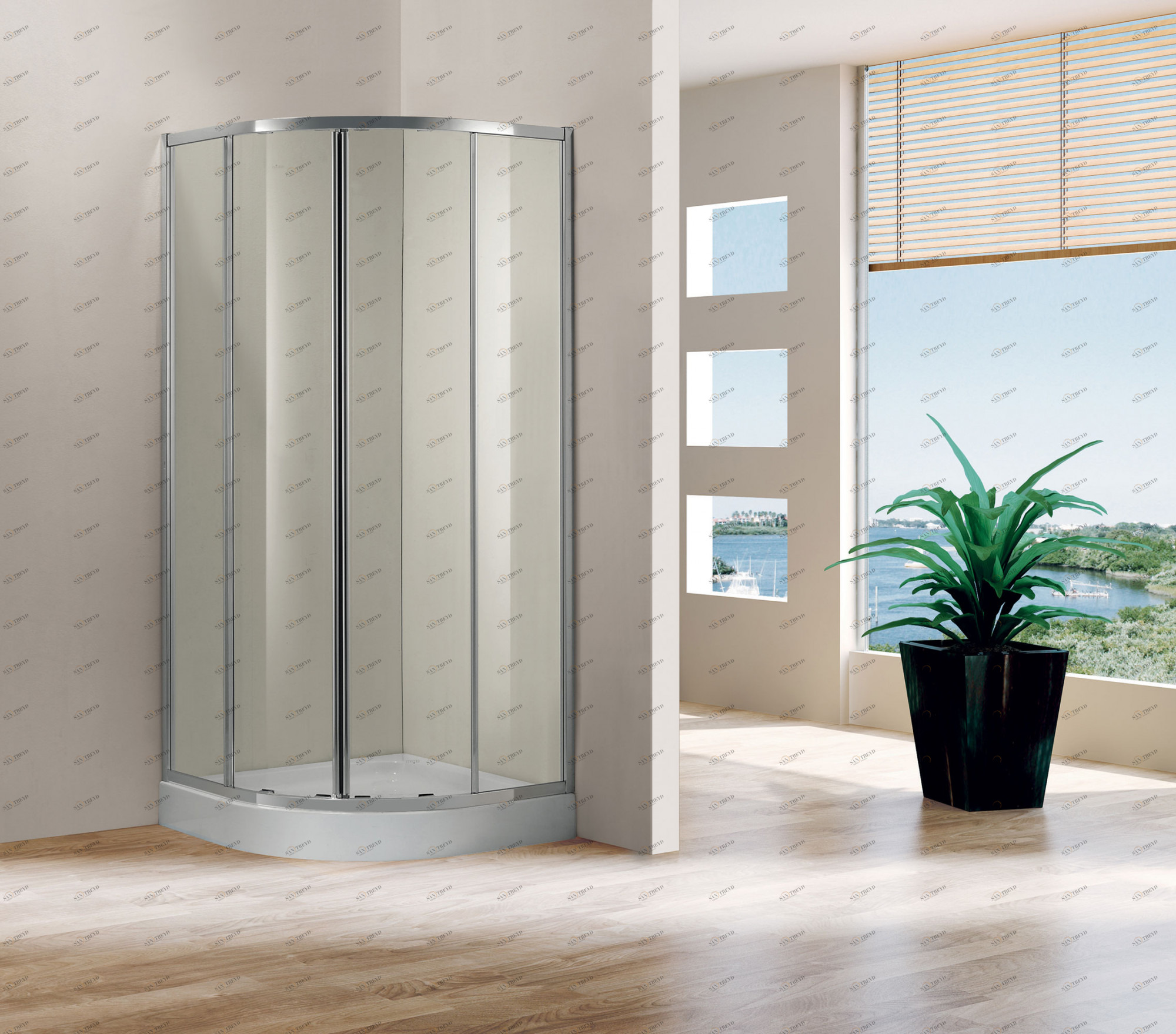 Душевой уголок CEZARES FAMILY-D-R-2-90-P-Cr