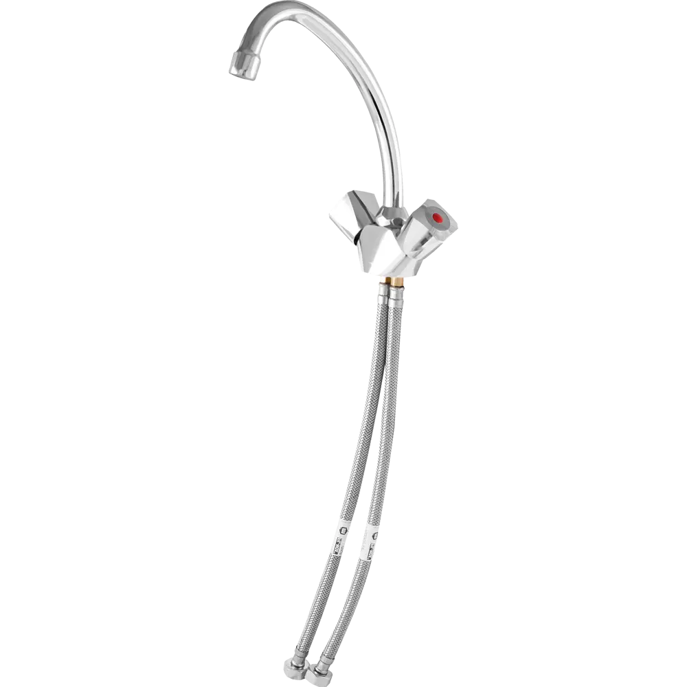 Смеситель для раковины Vidima Element BA311AA двухвентильный цвет хром 17405362 STLM-2011127 - Вид №1