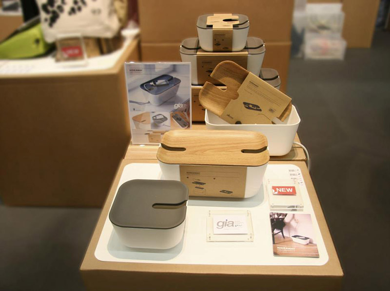 Органайзер для проводов Hideaway средний белый-коричневый Bosign 291170 - Вид №2