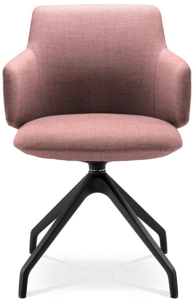 LD Seating Кожаное кресло для конференций на эстакаде с подлокотниками Melody meeting 360, f90-bl - Вид №1