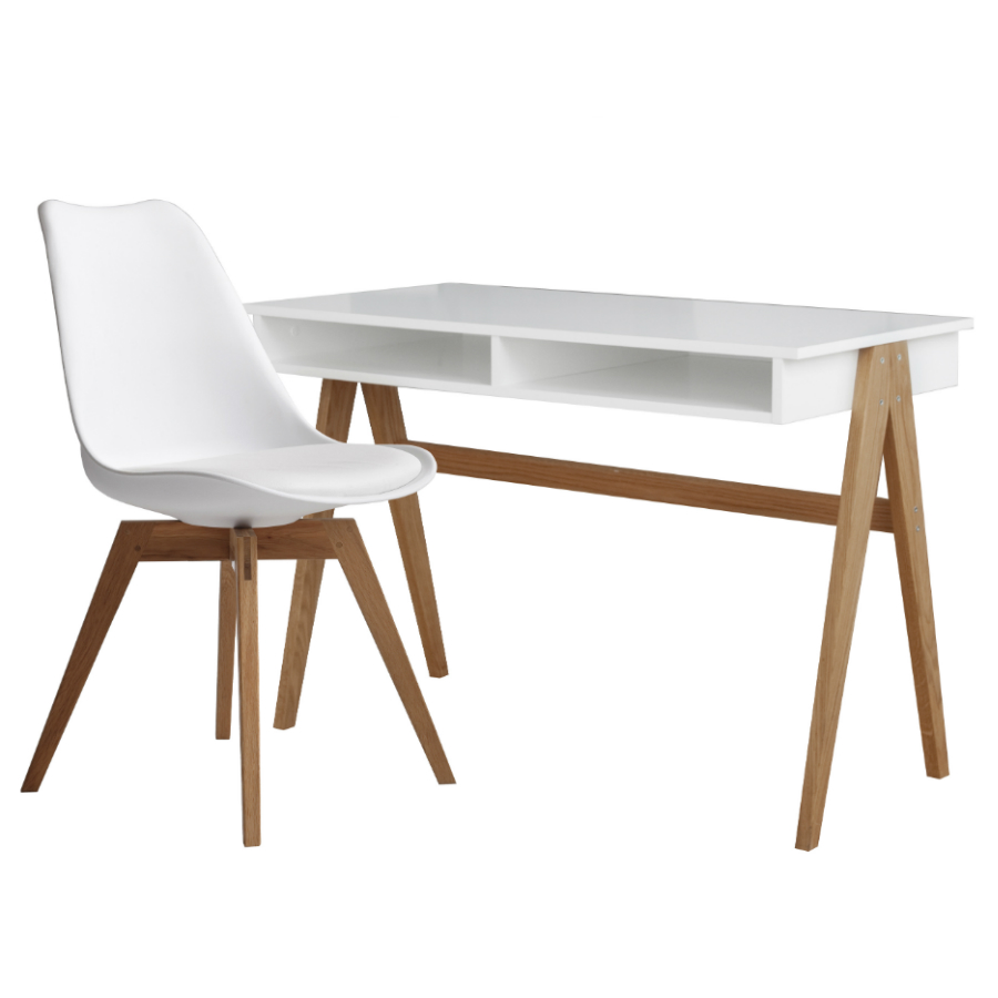 Стол рабочий Tenzo Strada, 75x110x55 см, белый 2020454 - Вид №4