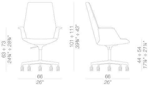 Lapalma Офисное кресло для руководителя из экокожи с 4-мя спицами Uno sun-id-1503273 - Вид №4