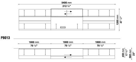 B&B Italia Стенка открытая с дверцей Pab sun-id-1474226 - Вид №5