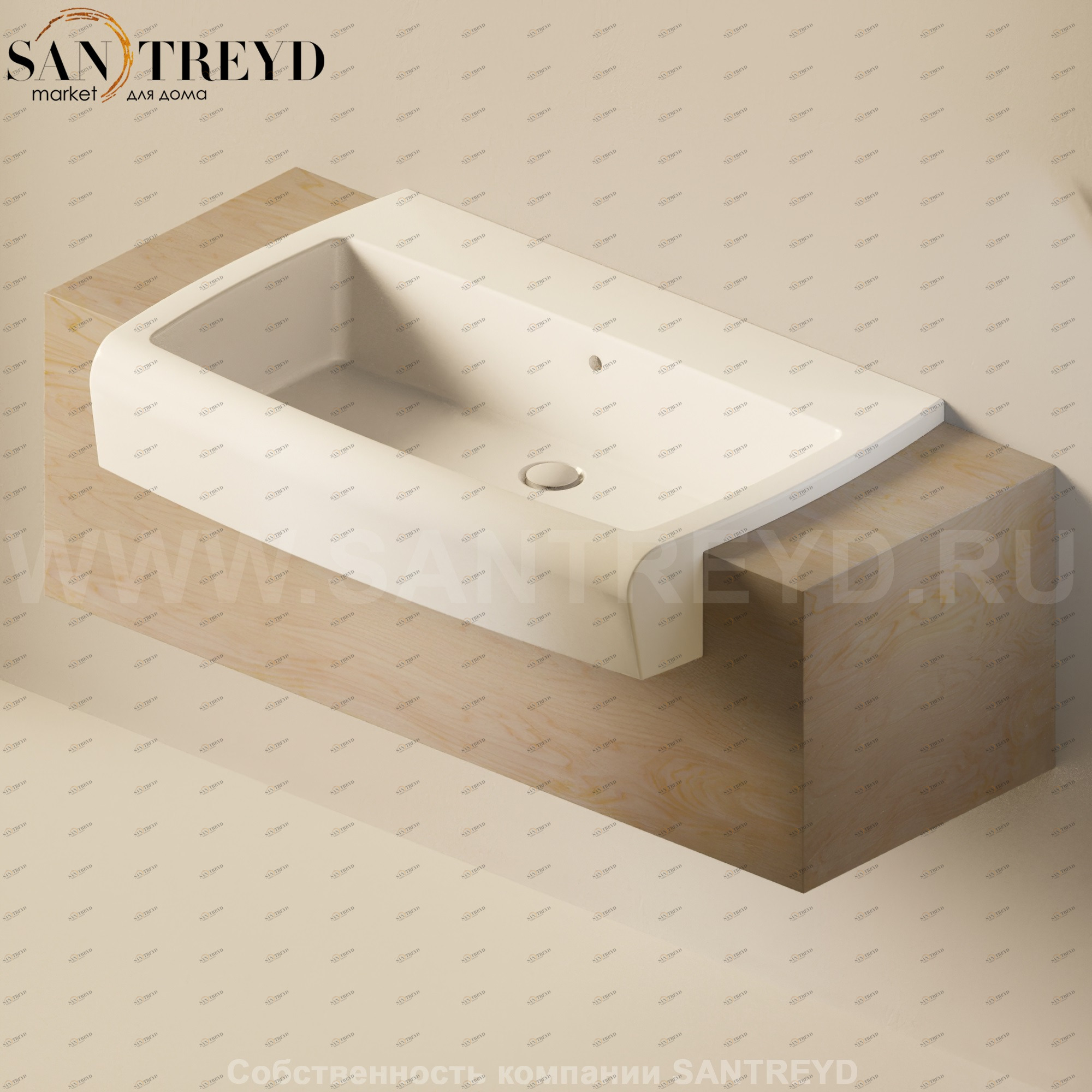 Flaminia UNA Консоль для раковины от 120 до 200 см необработанное дерево UNA90C1.WF Ceramica Flaminia UNA90C1WF