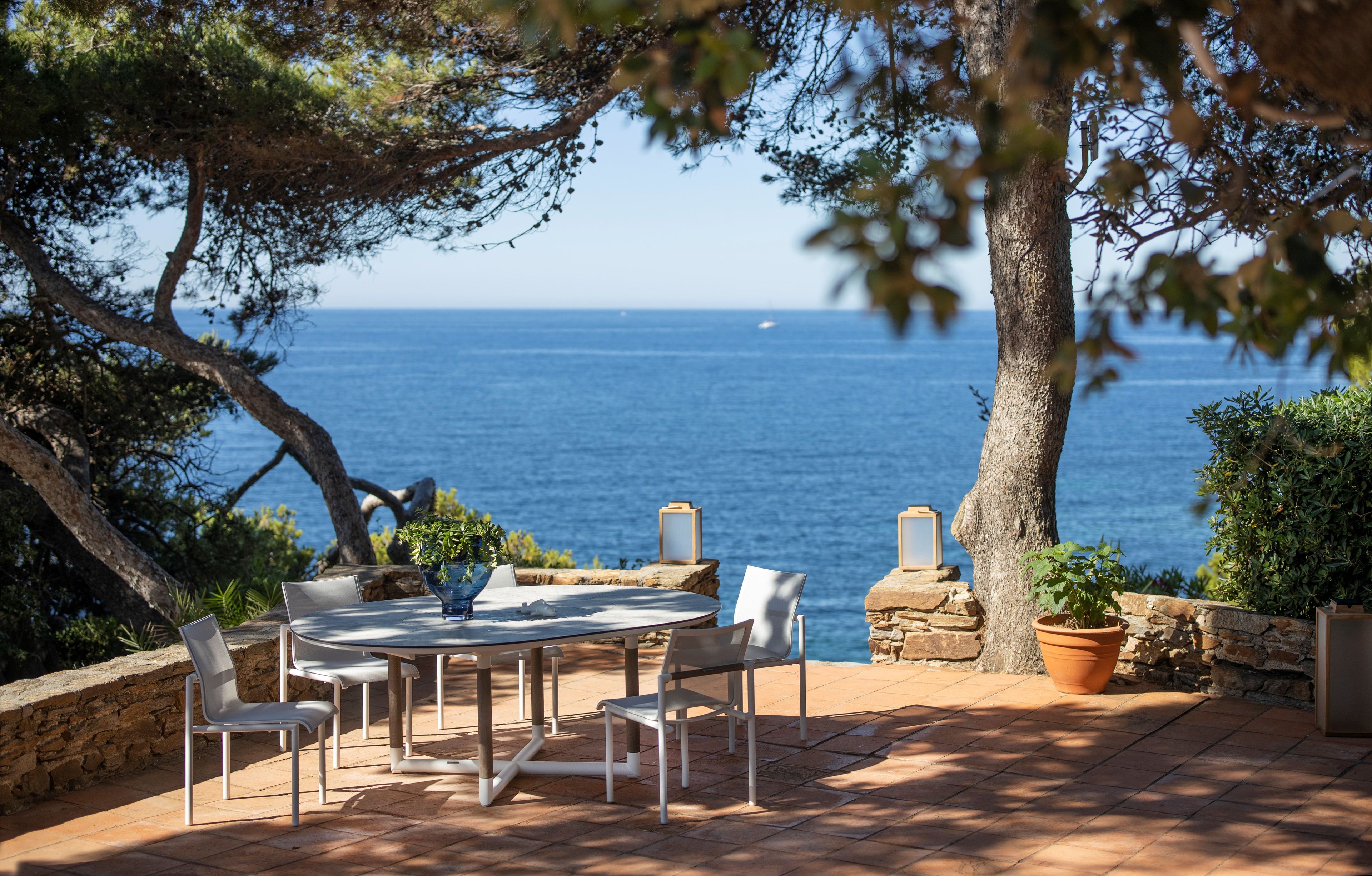 Алюминиевый штабелируемый садовый стул Les Jardins® Bastingage ARCH-00138473 - Вид №1