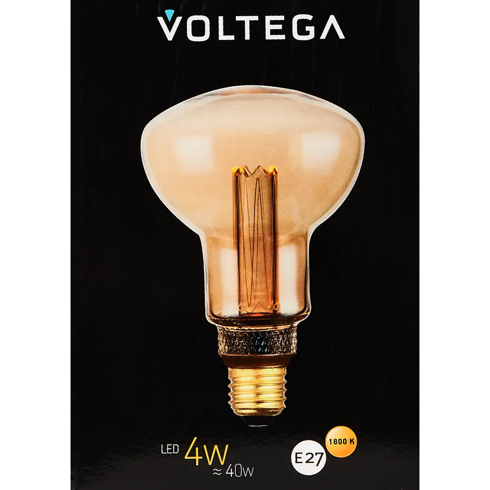 Декоративная филаментная лампа Voltega 4Вт E27 золотистая груша 89345977 STLM-0923402 - Вид №4
