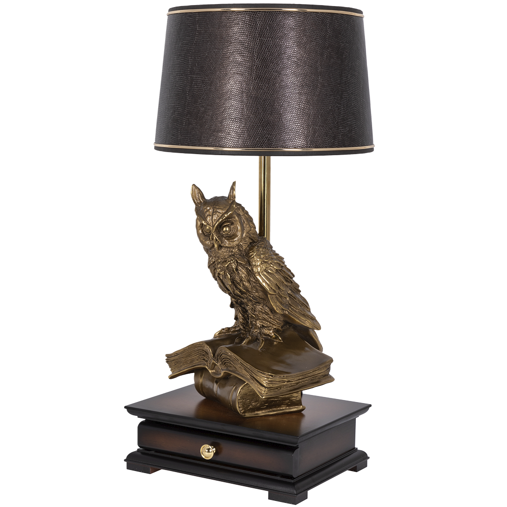 33006/1,34057 Настольная лампа с бюро Ученый Филин Тюссо Игуана Шоколад BOGACHO 4627138211540, 4627138151105