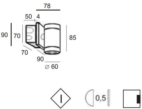 BEL-LIGHTING Настенный точечный светильник для улицы из нержавеющей стали Max 928.gu.04 - Вид №1