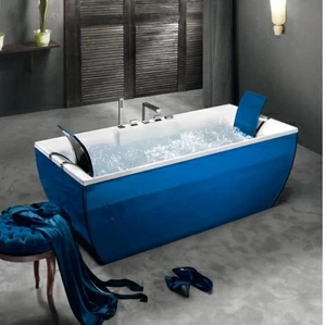 Ванна приставная с аэромассажем Kali Color Blue 170 см