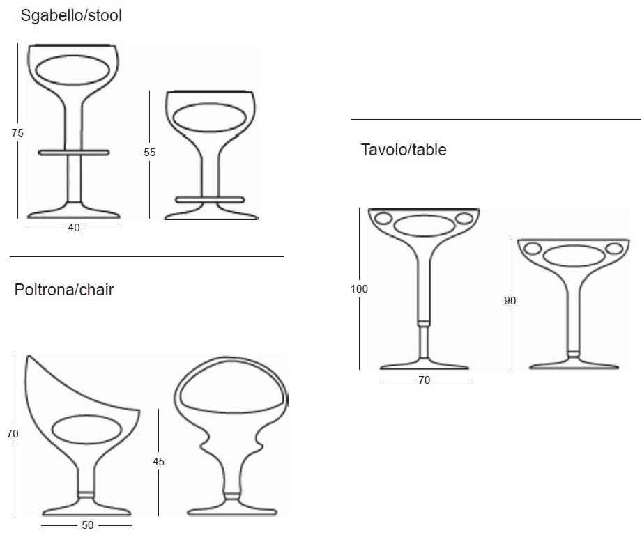 Giovannetti Барный стул с регулируемой высотой Ring sun-id-1347909 - Вид №7