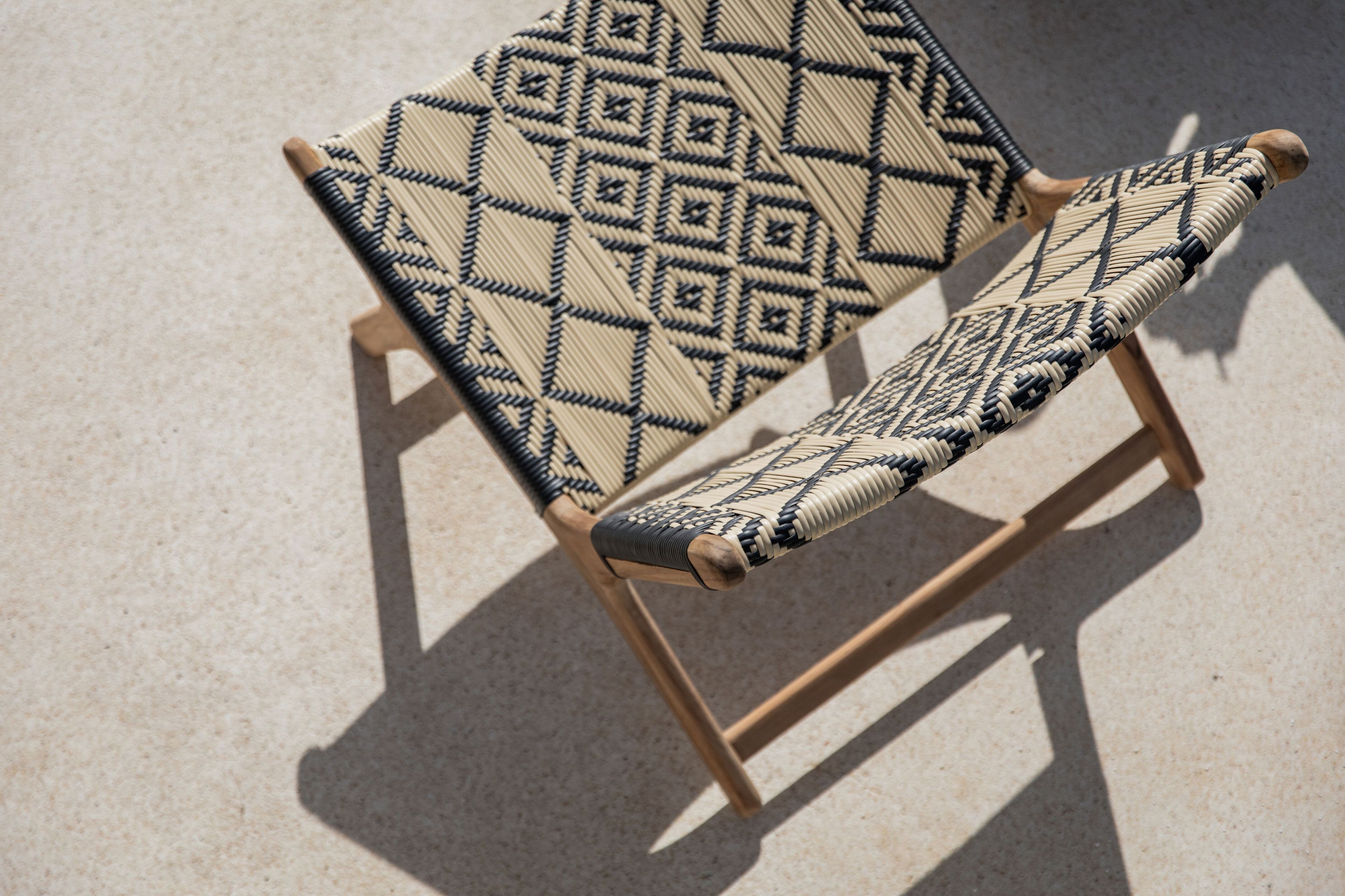 Садовое кресло из тикового дерева и синтетической ткани cbdesign Vienna Relax ARCH-00041545 - Вид №31