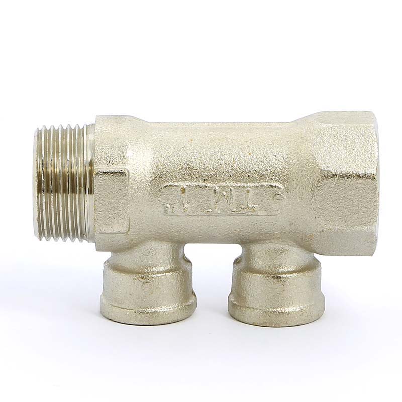 Коллектор НВ 1" никелированный TIEMME 2 выхода 1/2"В 36мм 1910082 - Вид №1