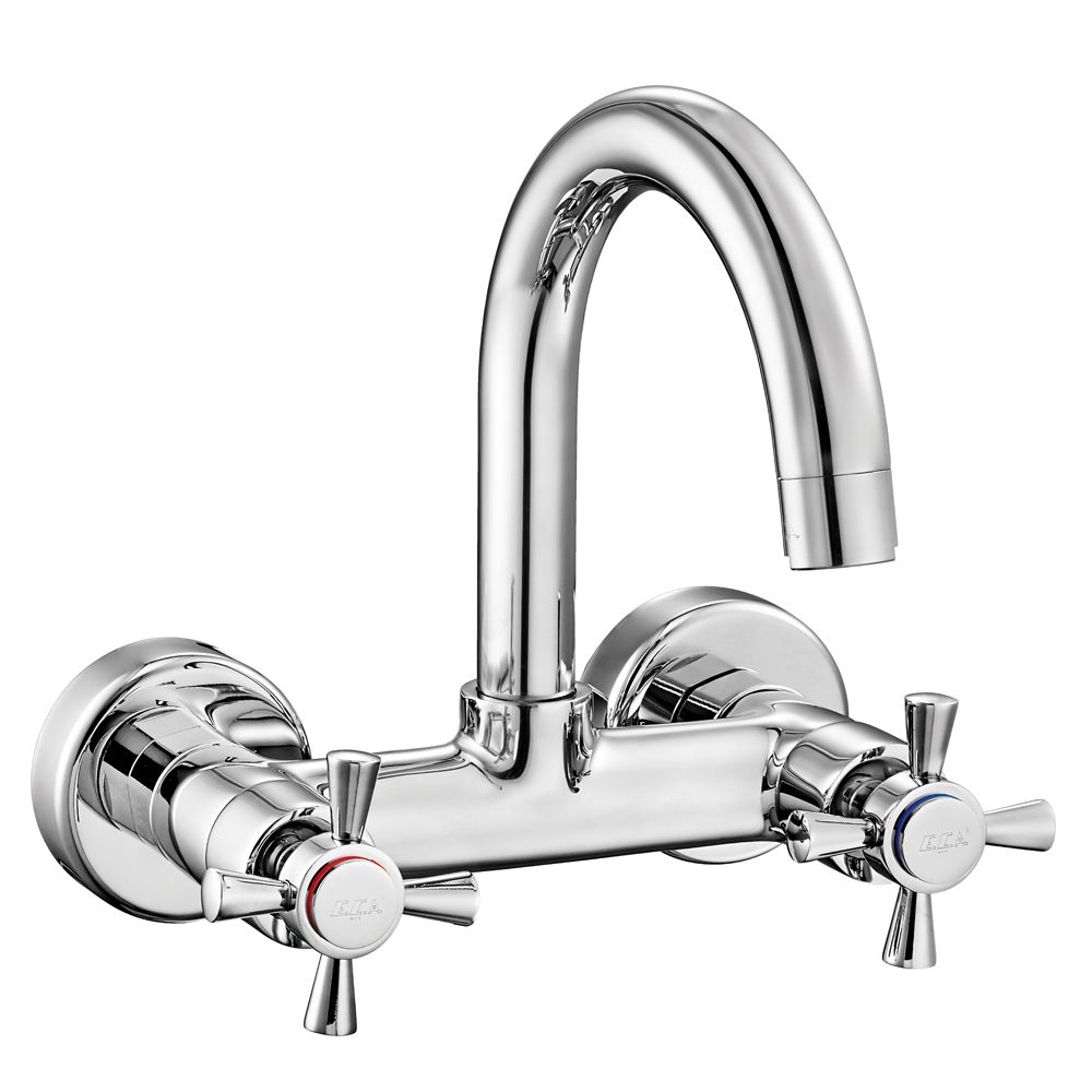 102107087st  Смеситель для раковины с аппликацией Quadrille - экономия воды Eca  - Вид №1