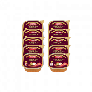 ПР0010025*10 Корм для собак Спецмяс говядина с печенью конс. 300г (упаковка - 10 шт) ЗООГУРМАН