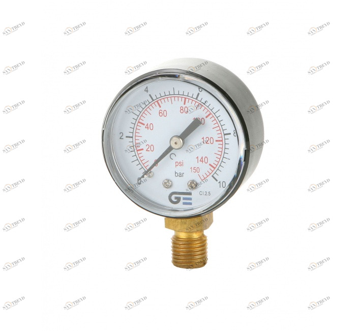 GENEBRE 3820n 016 Манометр Ø 53, нижнее соединение, резьба NPT 