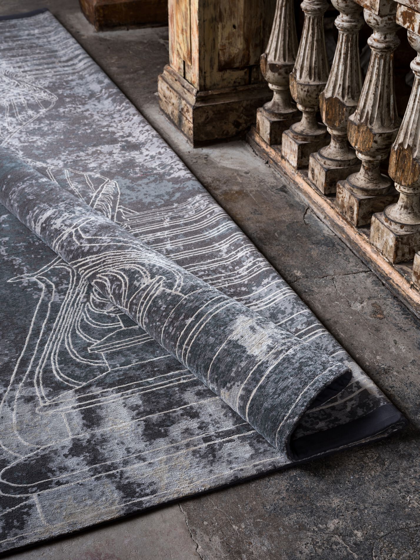 Прямоугольный ковер ручной работы Tapis Rouge La Scala ARCH-00108424 - Вид №1