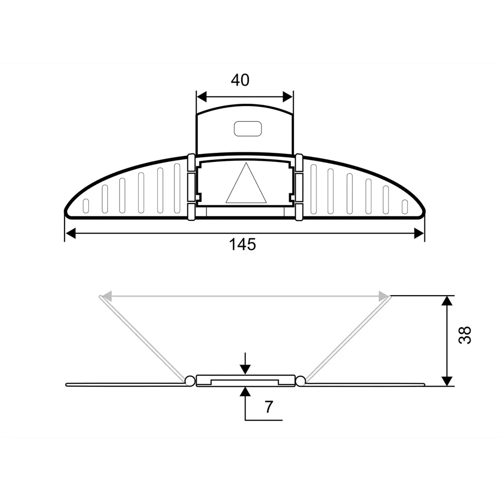 Блокиратор раздвижных окон и дверей Palladium BS 4652, пластик, цвет белый Santreyd STLM-2187510 - Вид №3